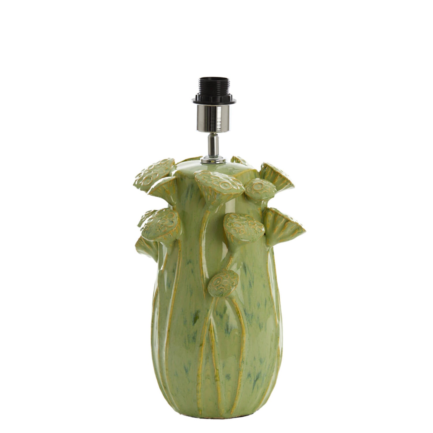 keramische-lampvoet-groen-bloemmotief-light-living-lavci-main-image