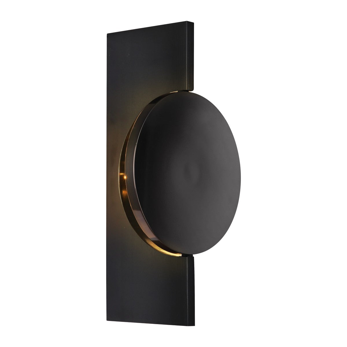Grande lampada da parete LED in metallo gunmetal