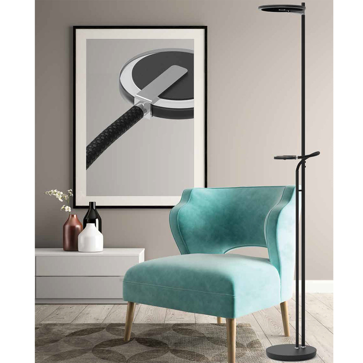 zwarte-design-uplight-met-leeslicht-steinhauer-turound-variant-image2
