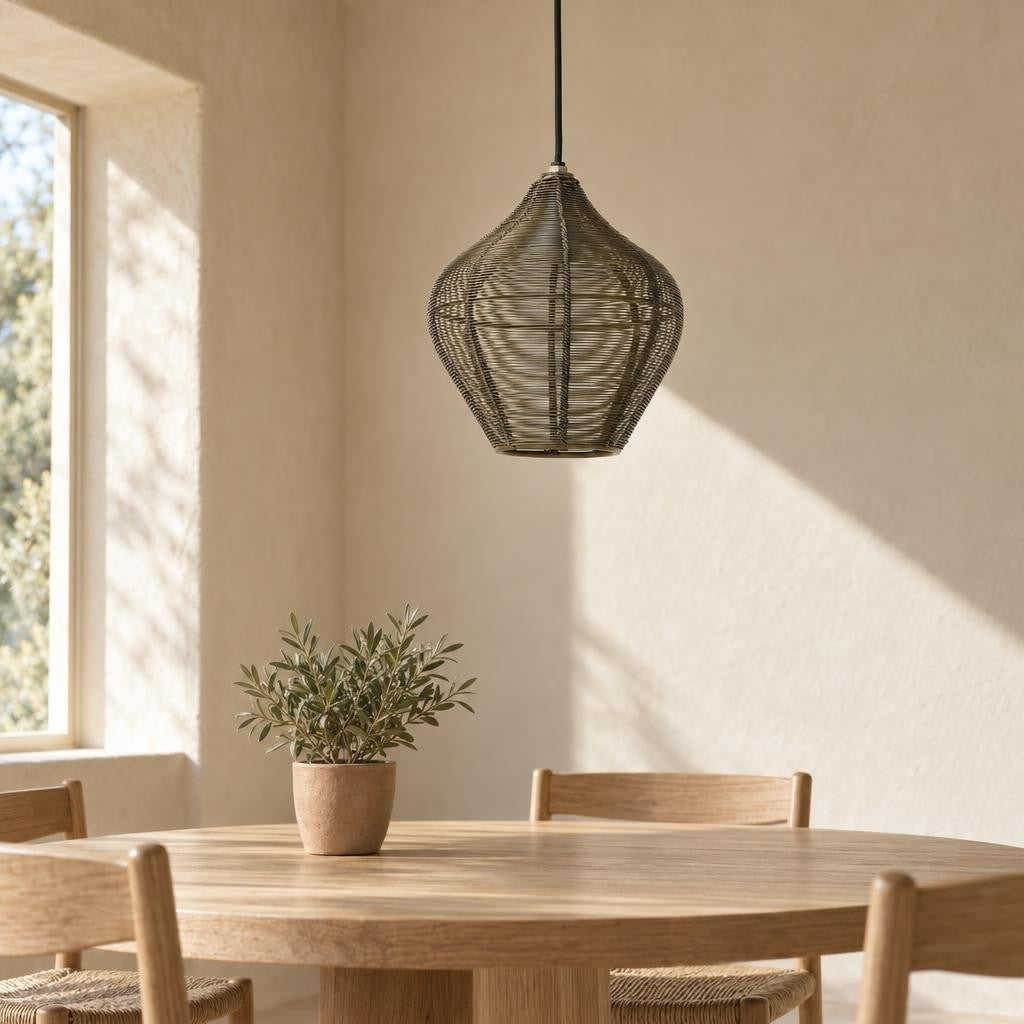Candeeiro suspenso Alvaro em bronze | Light & Living – fotografia de ambiente
