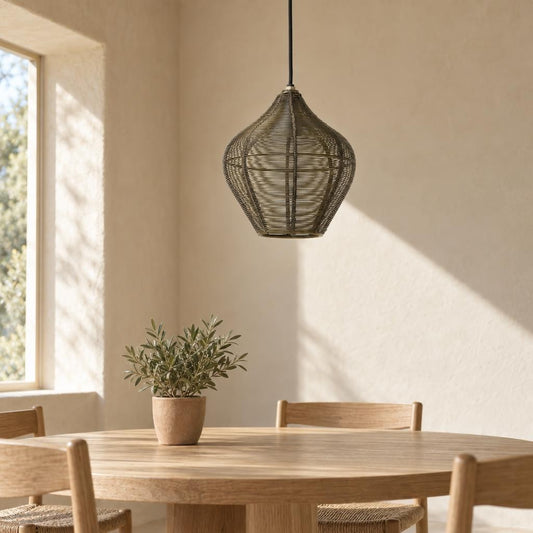 Brončana viseća lampa Light & Living Alvaro – ambijentalna fotografija