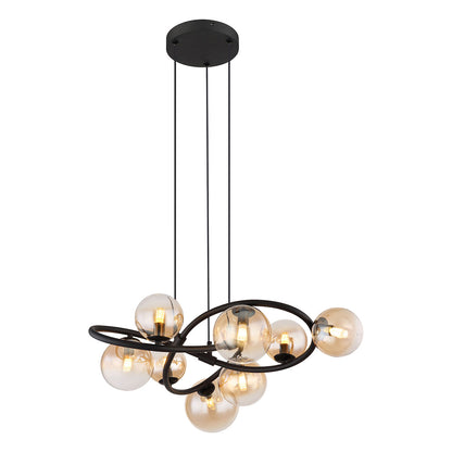 zwarte-hanglamp-8-amberglasbol-gedraaid-globo-tuberius-main-image