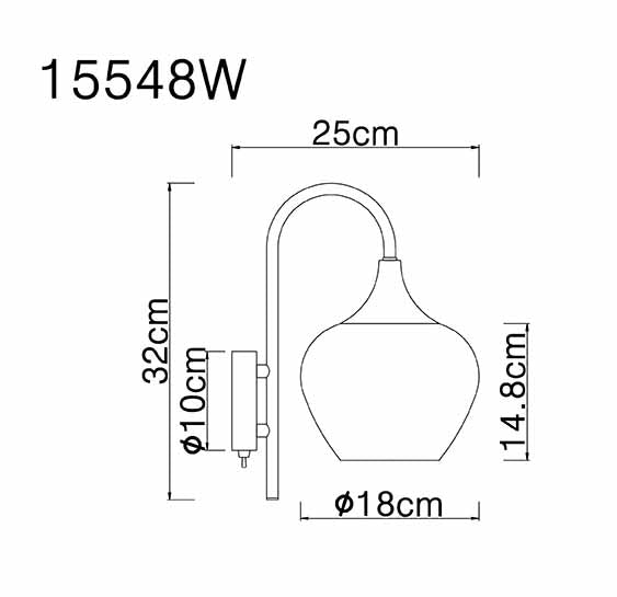 moderne-wandlamp-zwart-metaal-globo-maxy-variant-image3