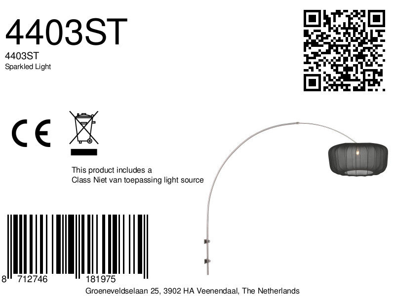 staalkleurige-boog-wandlamp-met-grote-zwarte-kap-steinhauer-sparkled-light-variant-image8a