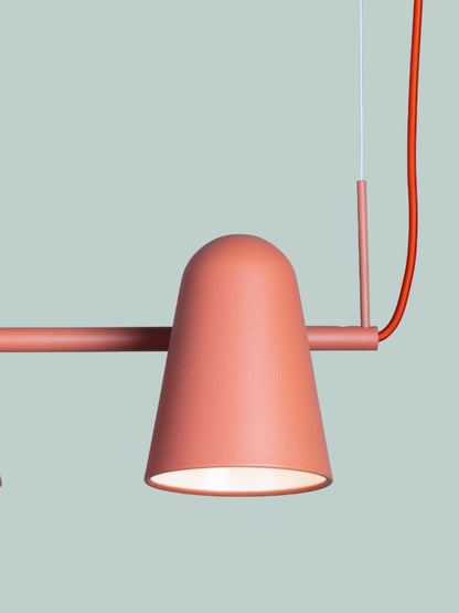 Lampadario a 3 luci in metallo terracotta caldo It's About RoMi Salamanca – immagine 4