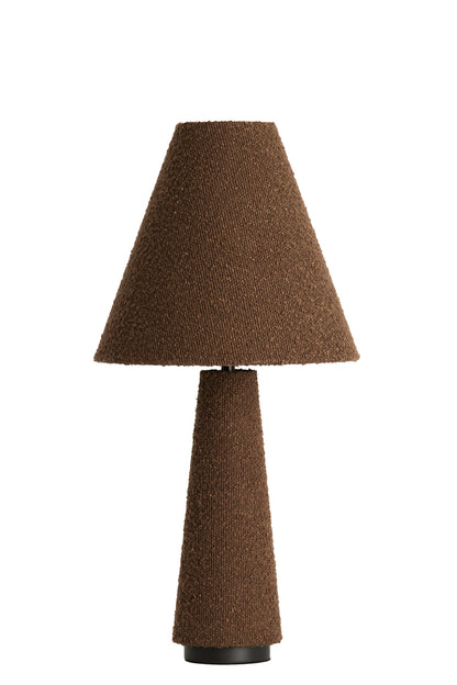 bruine-traditionele-tafellamp-van-stof-light-living-devia-variant-image1