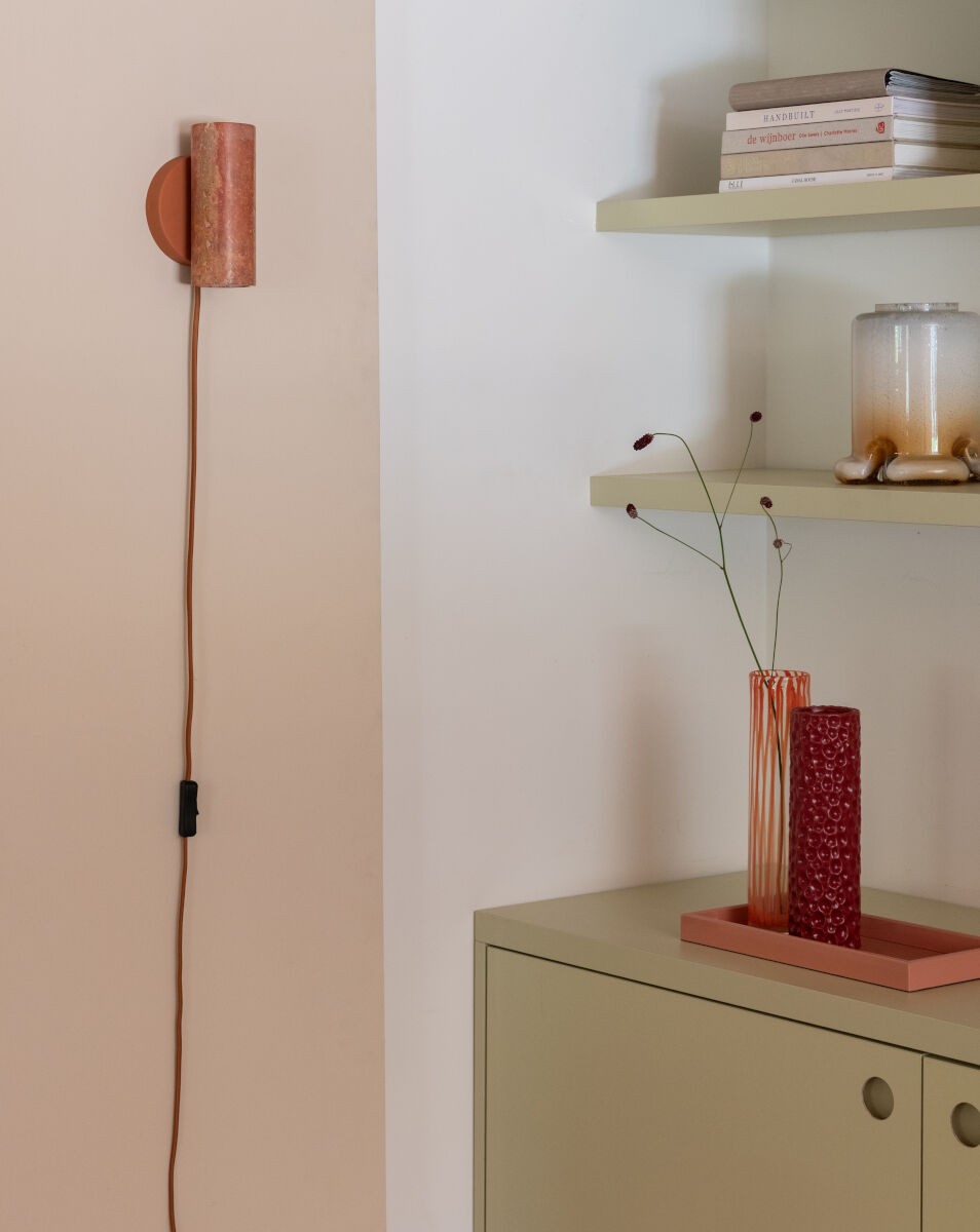 Piccola lampada da parete in travertino terracotta It's About RoMi Tivoli – immagine 5
