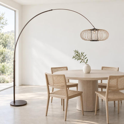 Steinhauer Sparkled Light arkinė grindų lempa – interjero nuotrauka