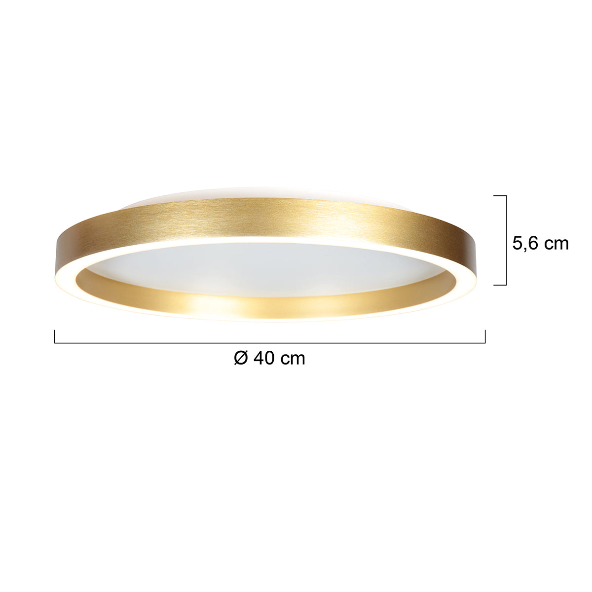 Steinhauer Ringlux arany LED mennyezeti lámpa – méretrajz