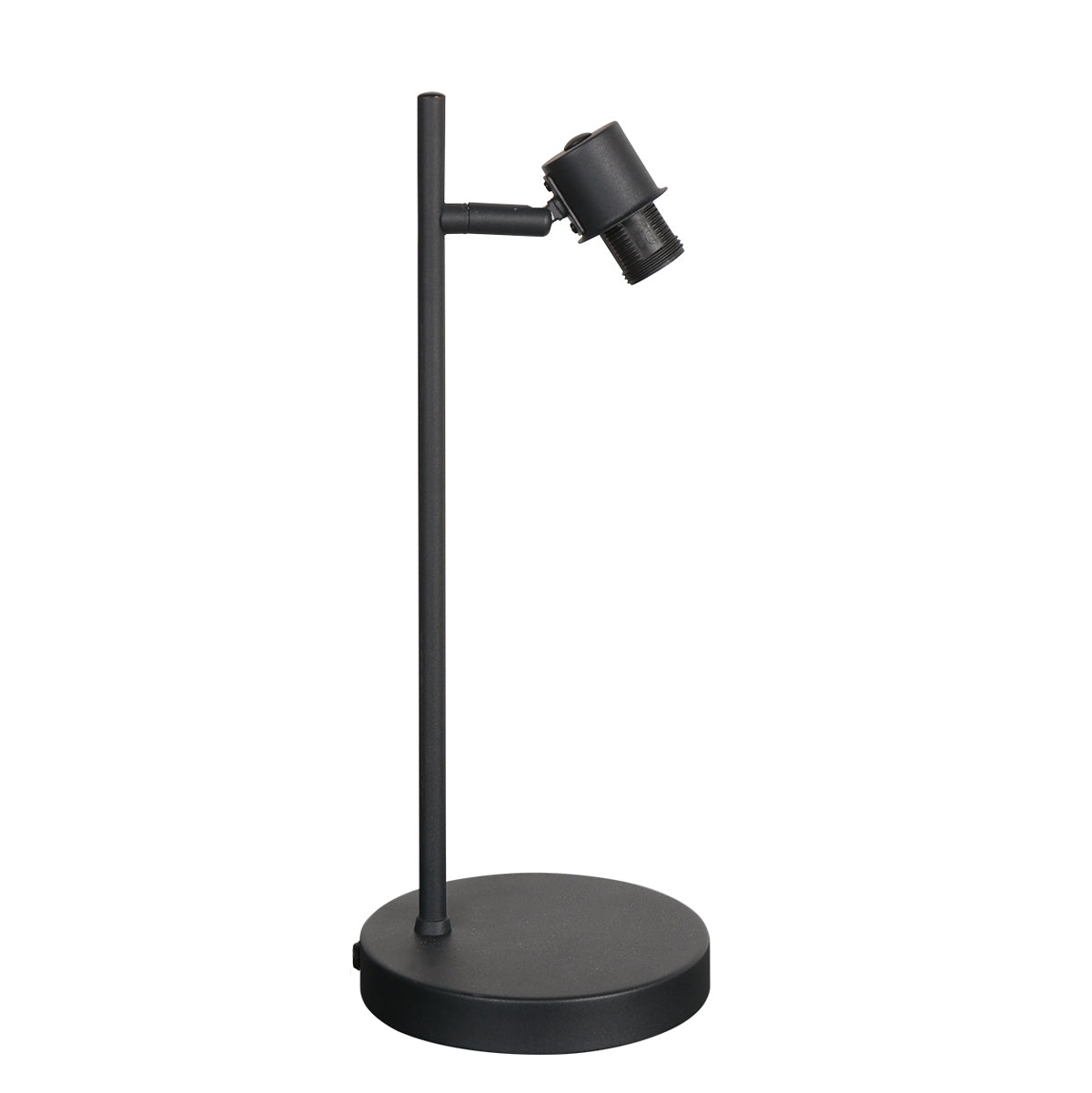 Čierna stolová lampa s okrúhlym bambusovým tienidlom Mexlite Bambus