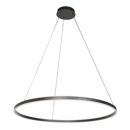 Модерна черна LED висяща лампа Steinhauer Ringlux – изображение 1