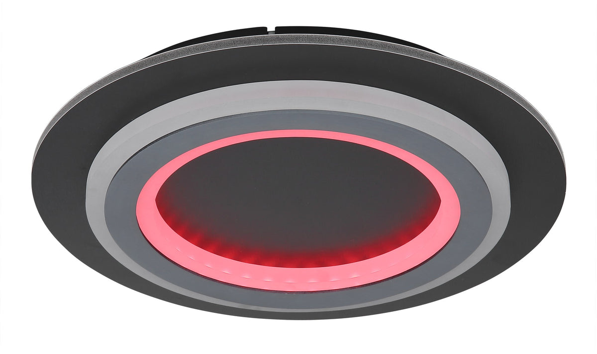 Elegantne must metalline LED 2 valgusega laelamp – pilt 5