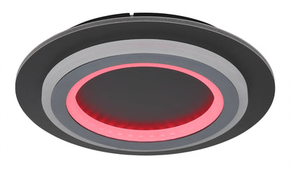 Elegantne must metalline LED 2 valgusega laelamp – pilt 5