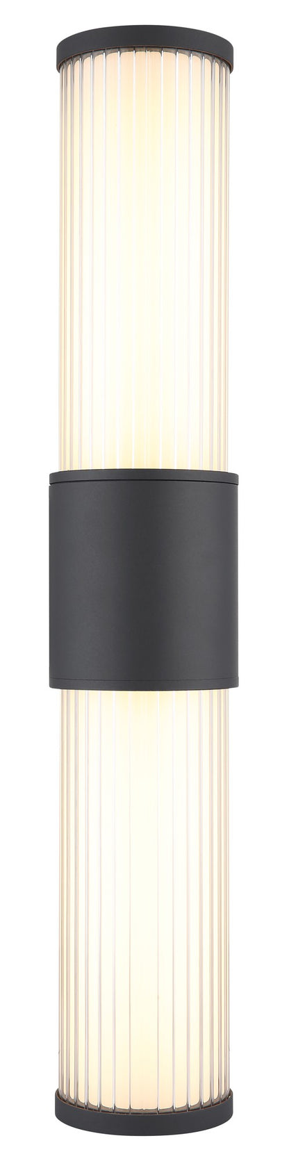 Grande lâmpada de parede exterior LED de alumínio na cor antracite – imagem 2