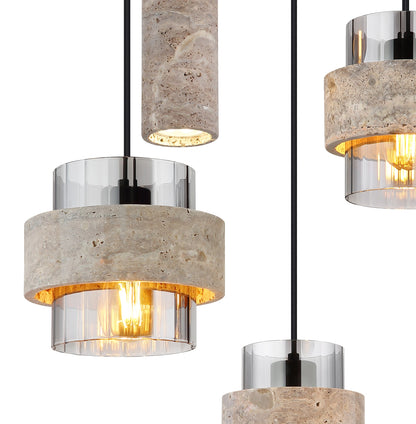 Lustre elegante preto de 5 luzes – imagem 2
