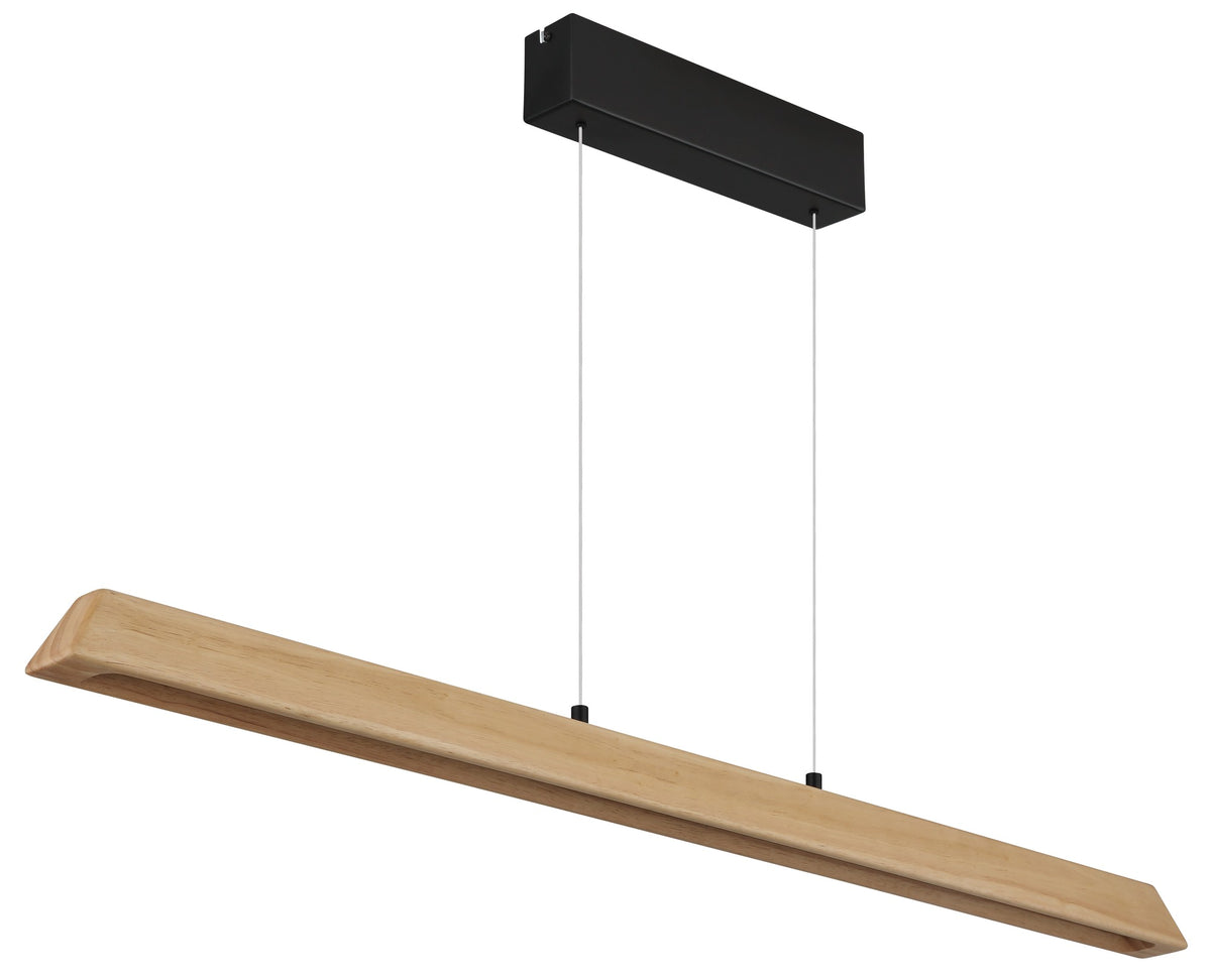 Luminária suspensa LED preta metálica com caráter – imagem 1