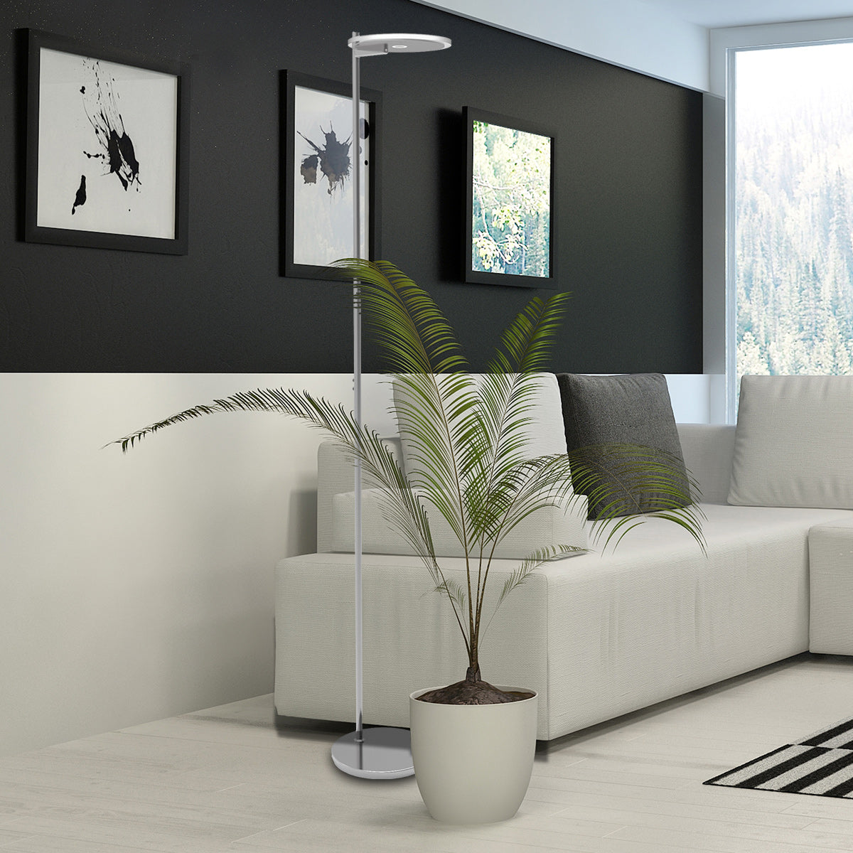 Steinhauer Turound – стоманена LED подова лампа – изображение 2