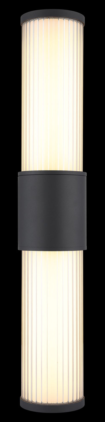 Grande lâmpada de parede exterior LED de alumínio na cor antracite – imagem 5