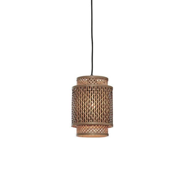 Bamboe hanglamp naturel zwart bohemien GOOD&MOJO Bhutan