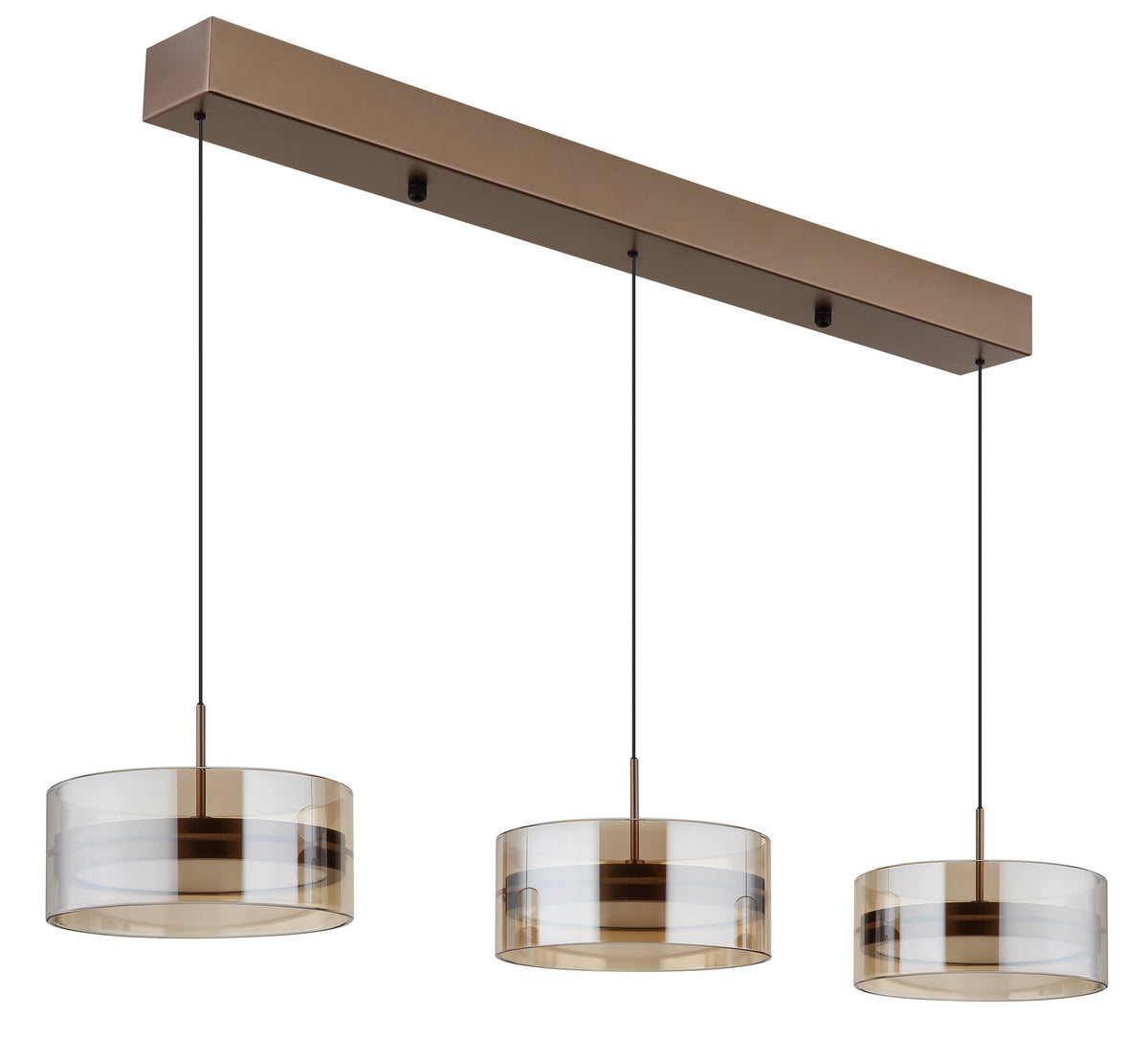 Grande lâmpada de pendurar LED na cor café – imagem 1