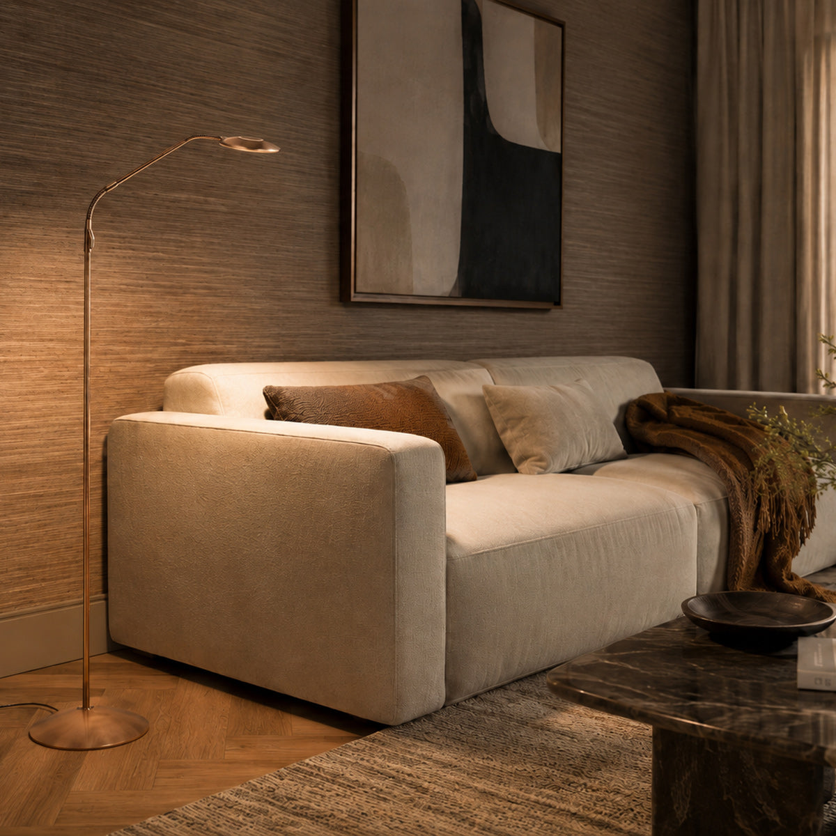 Bronzová stojací lampa s nastavitelnou hlavou Zenith2 – obrázek 3