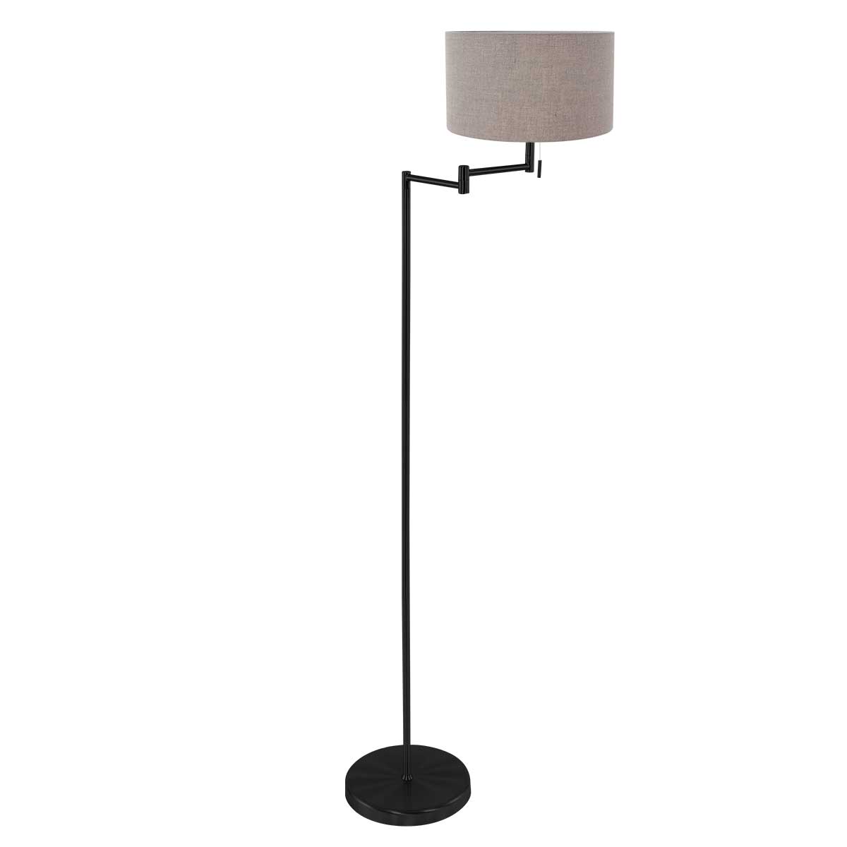 vloerlamp-zwart-en-modern-met-grijze-lampenkap-mexlite-bella-main-image