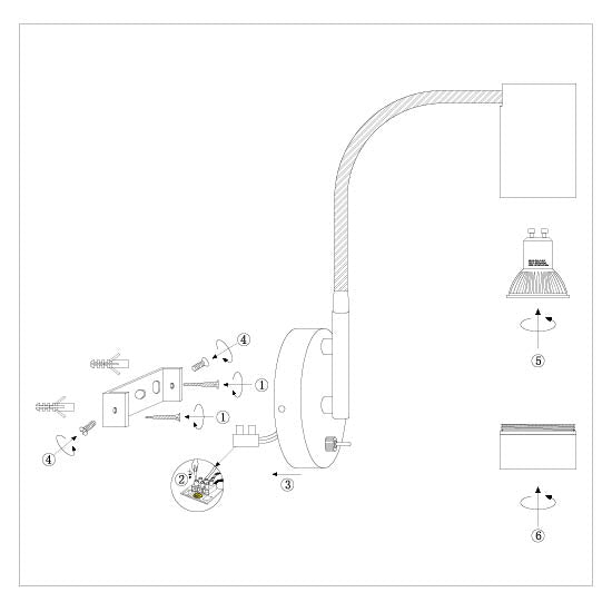 zwarte-flexibele-wandlamp-spot-ontwerp-steinhauer-downlume-variant-image9