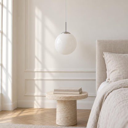 Globo Balla Nickel Pendant Light, Ø30 cm – lifestyle image