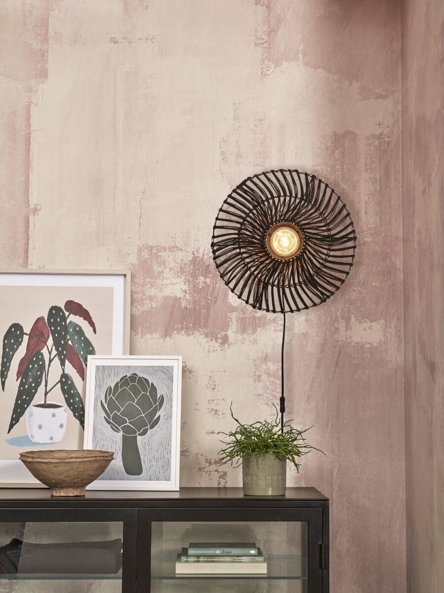 boheemse-wandlamp-zwart-rotan-metaal-good-mojo-zanzibar-variant-image1