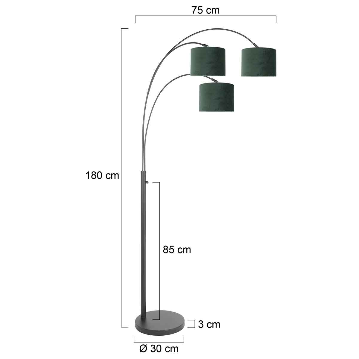 zwarte-booglamp-met-groene-kappen-steinhauer-sparkled-light-variant-image7