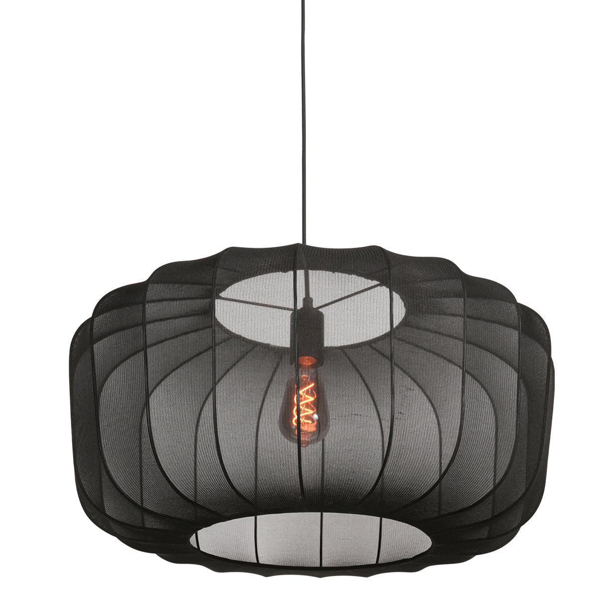 zwarte-japandi-hanglamp-textiel-anne-lighting-sable-main-image