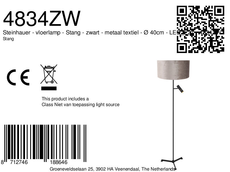 zwarte-tripod-vloerlamp-met-grijze-velours-kap-en-leeslicht-steinhauer-stang-variant-image8a