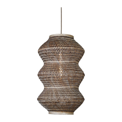 Lampada a sospensione in bambù naturale e marrone con carattere GOOD&MOJO Barbados