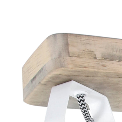 Mexlite Gearwood 3-lichts plafondspot wit met hout – afbeelding 10