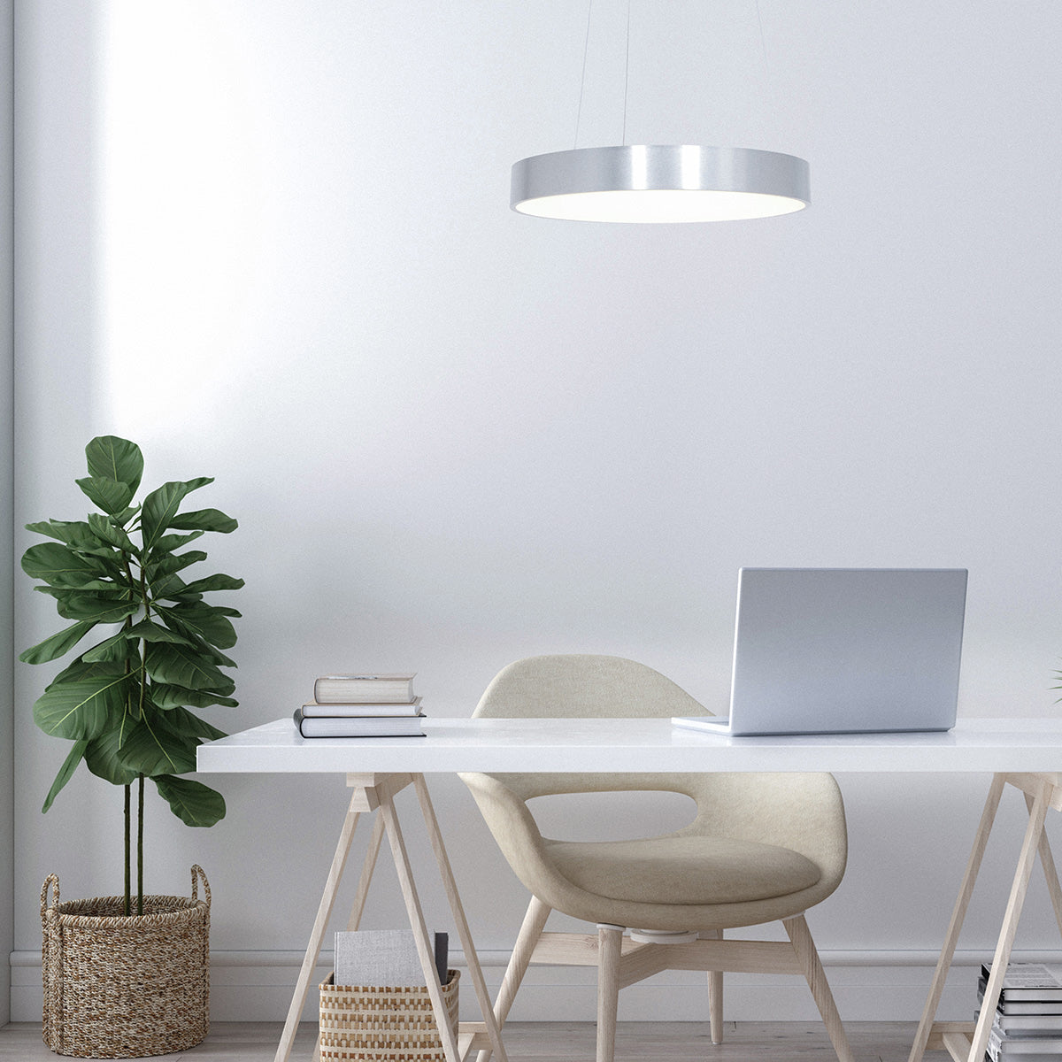 Rund LED-pendellampe fra Steinhauer Ringlede – billede 3