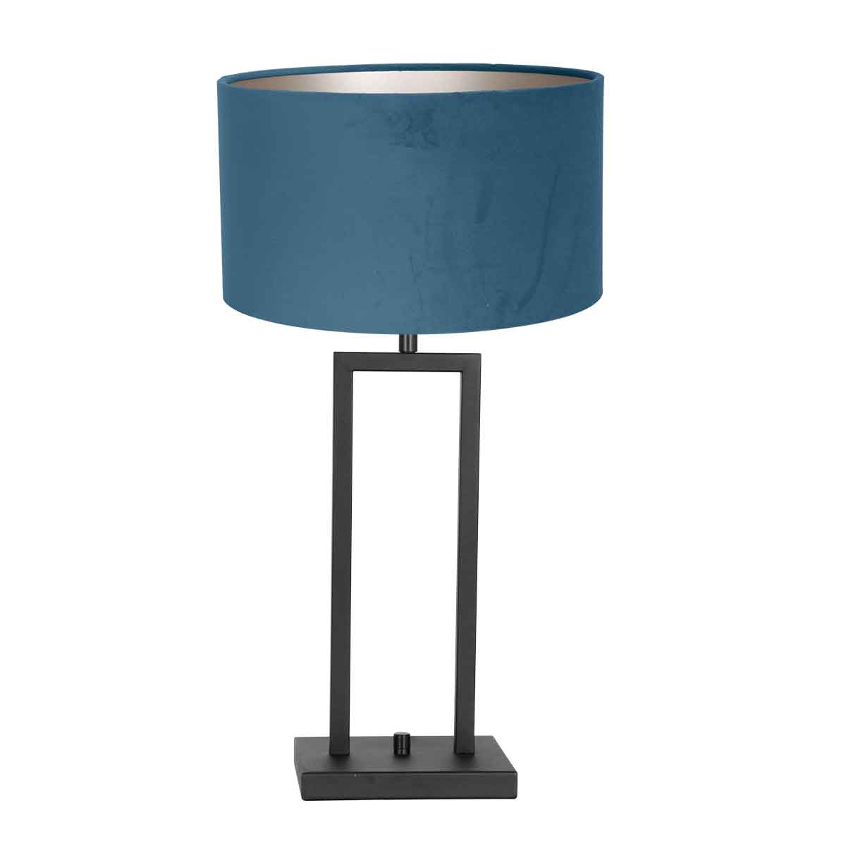 blauwe-schemerlamp-met-zwarte-voet-steinhauer-stang-variant-image1