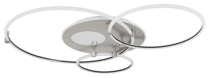 Lampadario LED in metallo bianco raffinato – immagine 1