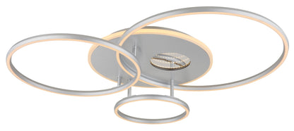 Charmerende sølvfarvet aluminium LED loftlampe – billede 10