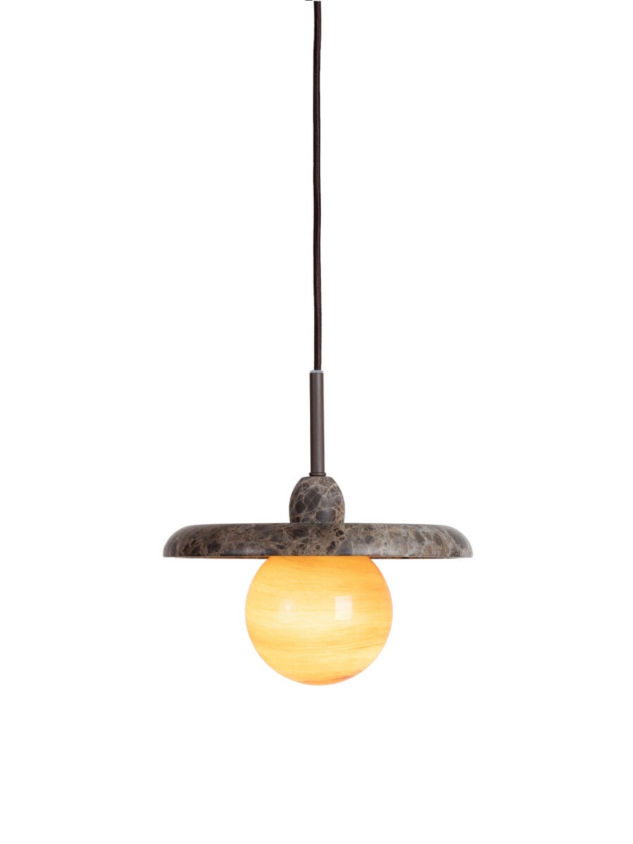 Grande lampada a sospensione in marmo marrone It's About RoMi Tivoli – immagine 1