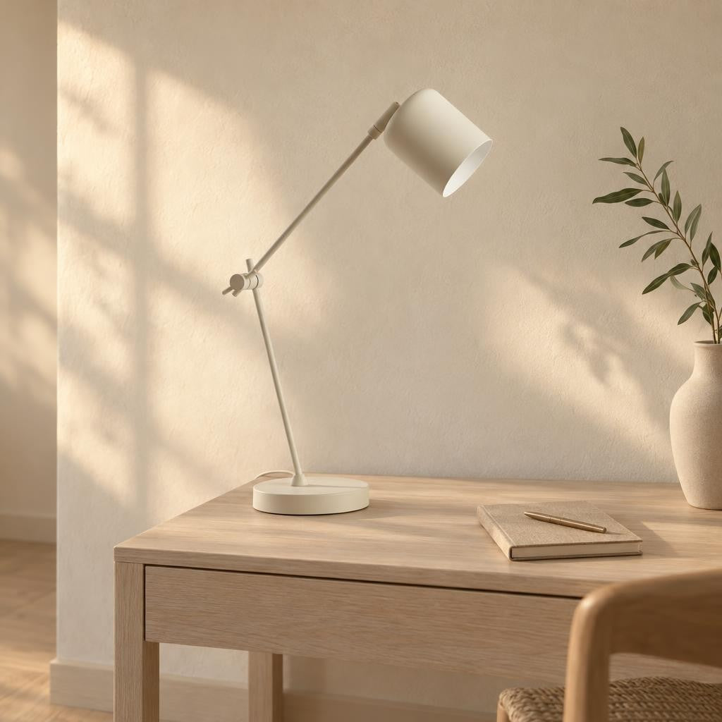 Beige knikbare bureaulamp Rijeka | Light & Living – sfeerbeeld