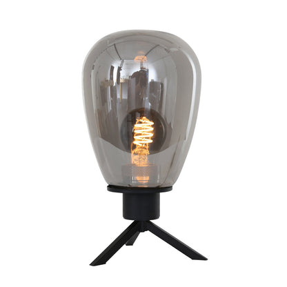 Bordslampa Reflexion i mörkt glas – Steinhauer
