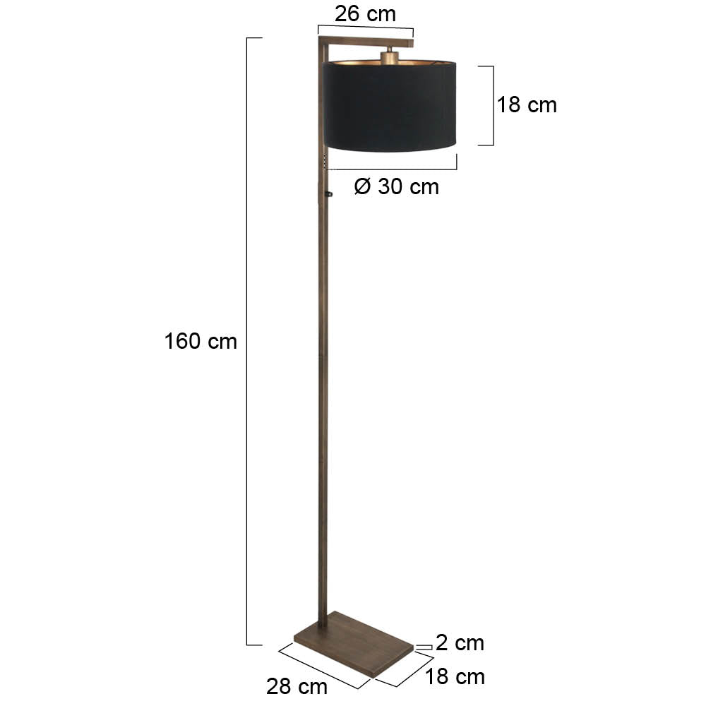 chique-bronzen-vloerlamp-met-zwart-en-goud-van-steinhauer-variant-image7