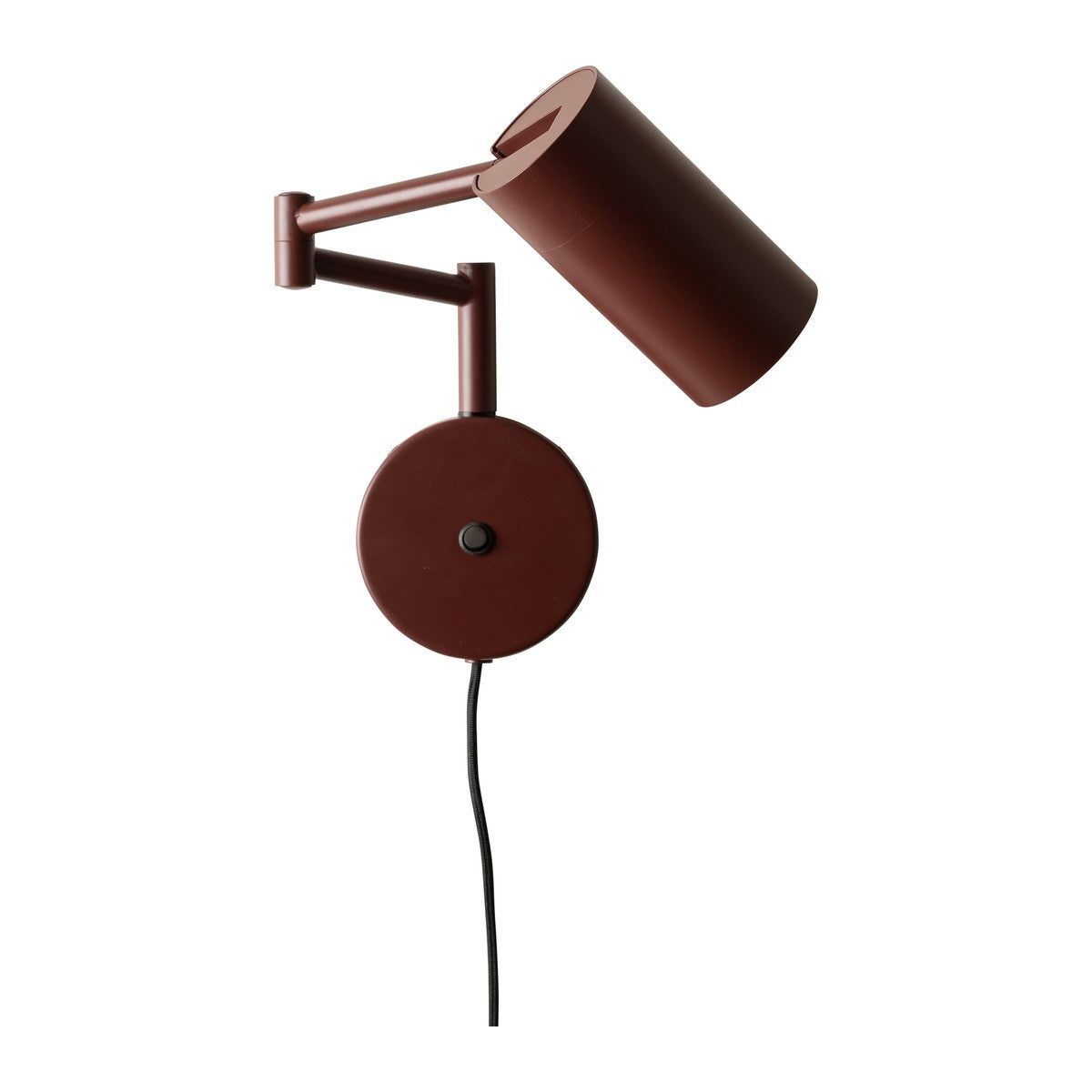 Bordeauxrode metalen wandlamp met kokerkap It's About RoMi Bilbao