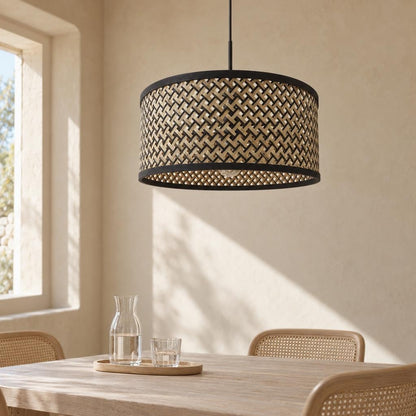 Черна висяща лампа Steinhauer Sparkled Light – интериорна снимка