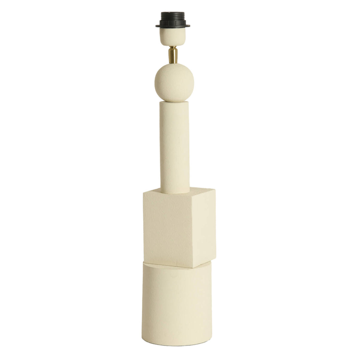 Grande base de metal creme Light & Living Viviane