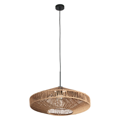 Висяща лампа Steinhauer Sparkled Light с абажур от въже – изображение 1