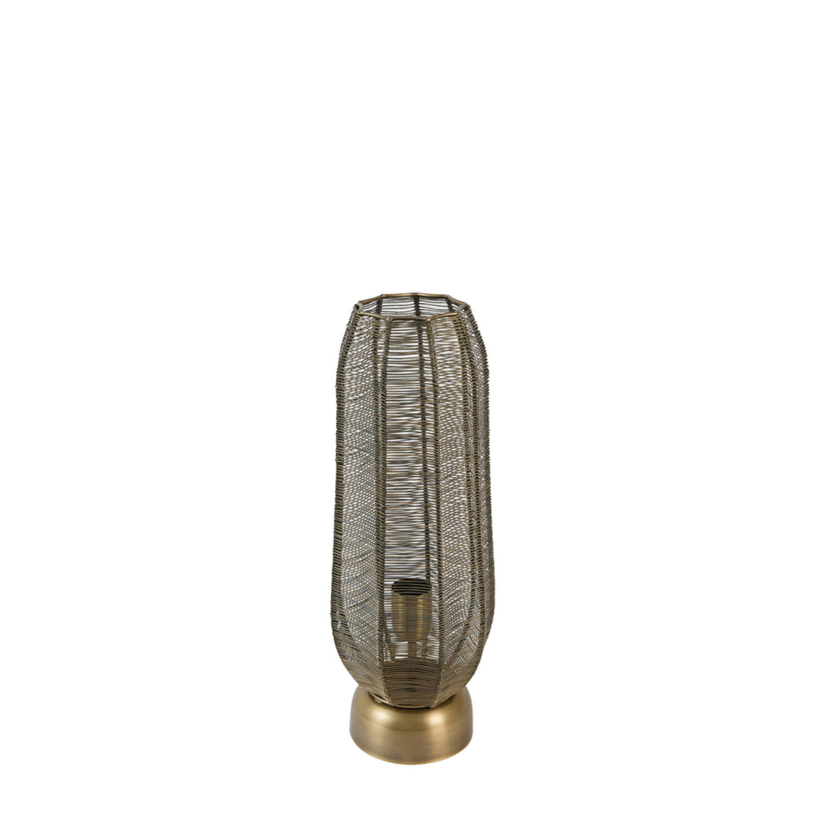 Pequena lâmpada de mesa de metal bronze Light & Living Samret