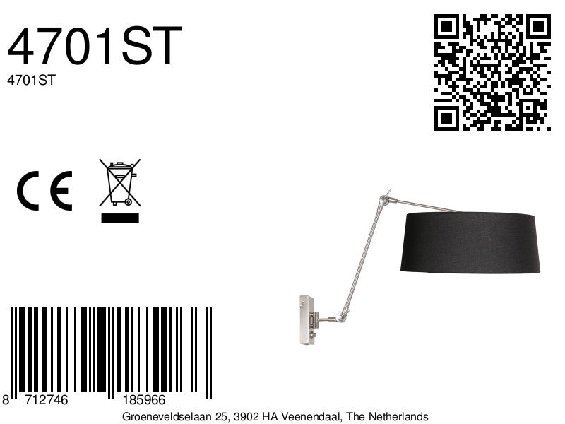 staalkleurige-wandlamp-met-zwarte-linnen-kap-steinhauer-prestige-chic-variant-image8a