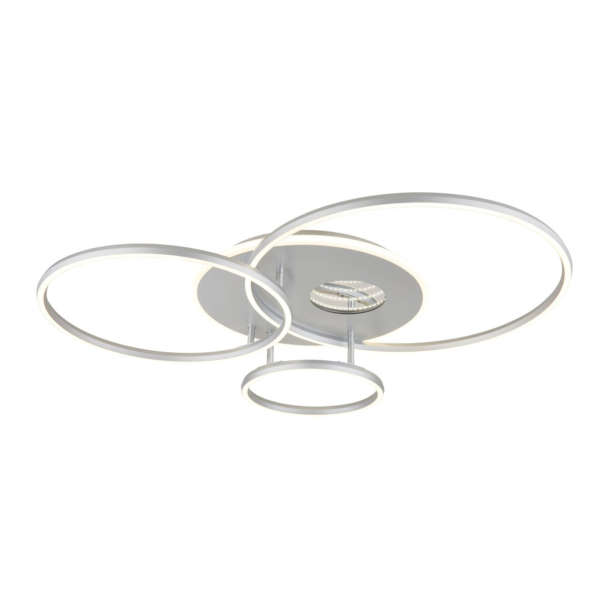 Charmerende sølvfarvet aluminium LED loftlampe