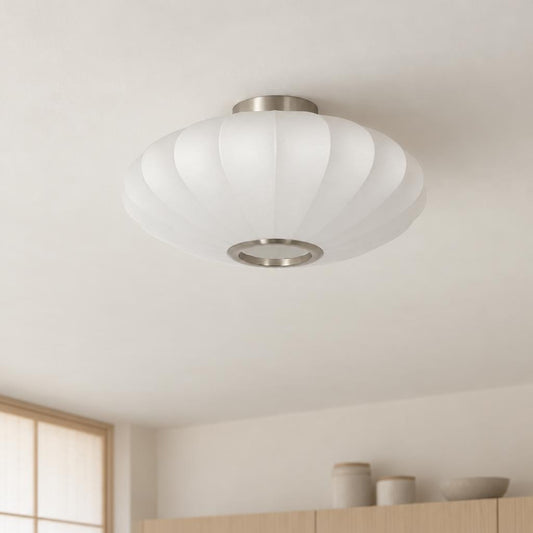 Rund hvid loftlampe Light & Living Fay – stemningsbillede